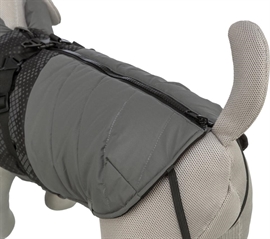 Trixie Pontis Reflect hundedækken med sele - Grå